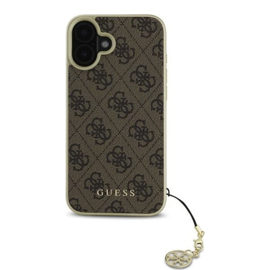 Etui til Apple iPhone 16 Plus, Guess, 4G Charm, Brun
