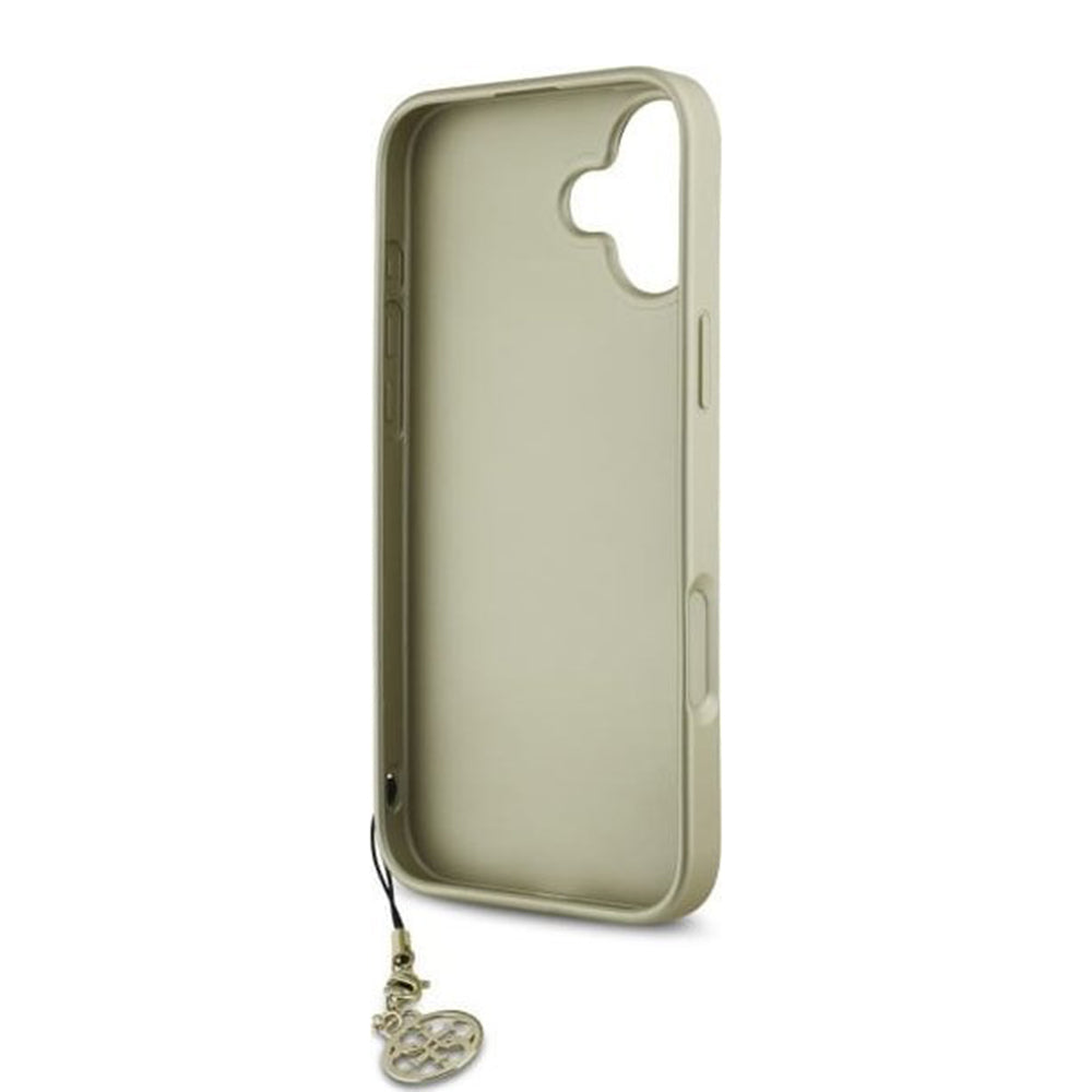 Etui til Apple iPhone 16 Plus, Guess, 4G Charm, Brun