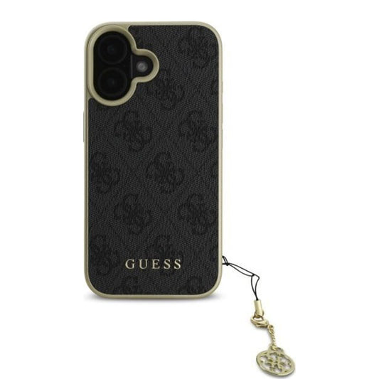 Etui til Apple iPhone 16 Plus, Guess, 4G Charm, Sort