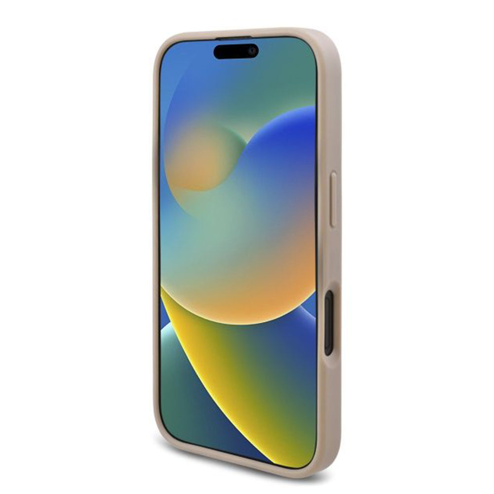 Etui til Apple iPhone 16 Plus, Guess, 4G Triangle Logo, Hvid