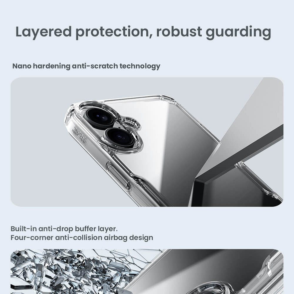 Cover til Apple iPhone 16 Plus, Nillkin, Nature Pro, Blå
