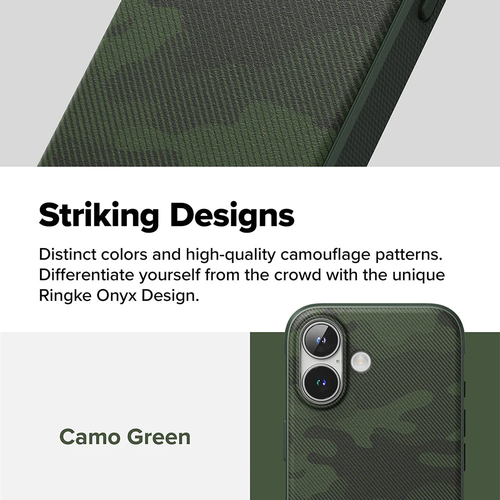 Cover til Apple iPhone 16 Plus, Ringke, Onyx Design, Grøn