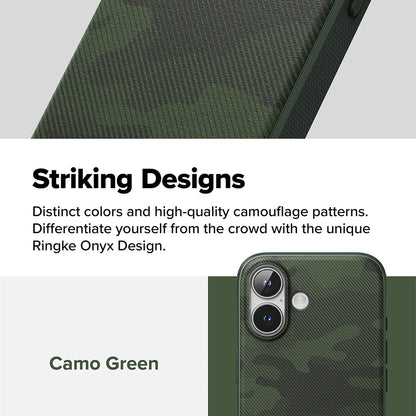 Cover til Apple iPhone 16 Plus, Ringke, Onyx Design, Grøn