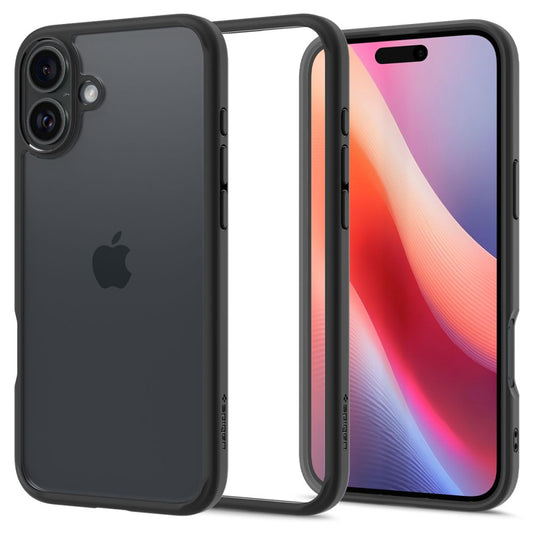 Etui til Apple iPhone 16 Plus, Spigen, Ultra Hybrid, Mat Sort