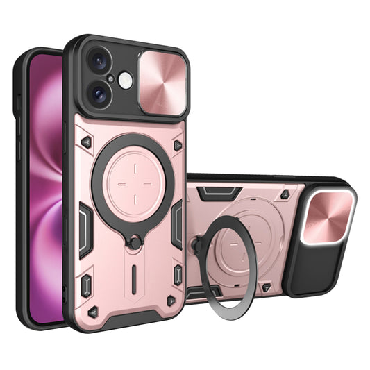 Cover til Apple iPhone 16 Plus, Techsuit, CamGuard Pro, Lyserød Guld