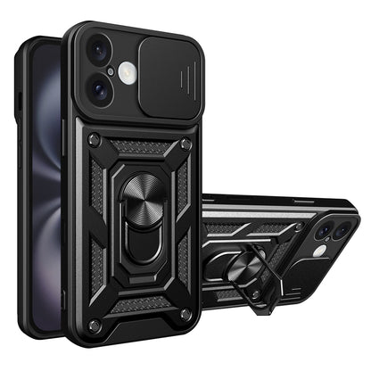 Cover til Apple iPhone 16 Plus, Techsuit, CamShield, Sort