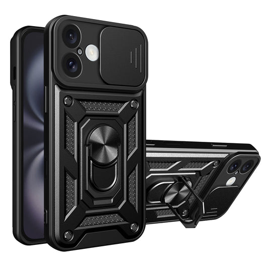 Cover til Apple iPhone 16 Plus, Techsuit, CamShield, Sort
