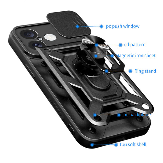 Cover til Apple iPhone 16 Plus, Techsuit, CamShield, Grøn