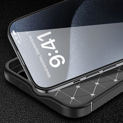 Cover til Apple iPhone 16 Plus, Techsuit, CarbonFiber, Sort