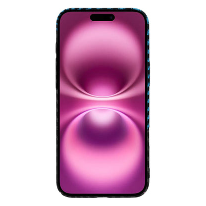 Cover til Apple iPhone 16 Plus, Techsuit, Carbonite FiberShell, Sort Bleu