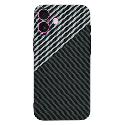 Cover til Apple iPhone 16 Plus, Techsuit, Carbonite FiberShell, Sort Grå