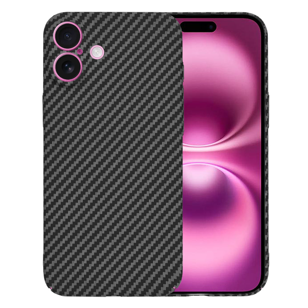 Cover til Apple iPhone 16 Plus, Techsuit, Carbonite FiberShell, Sort