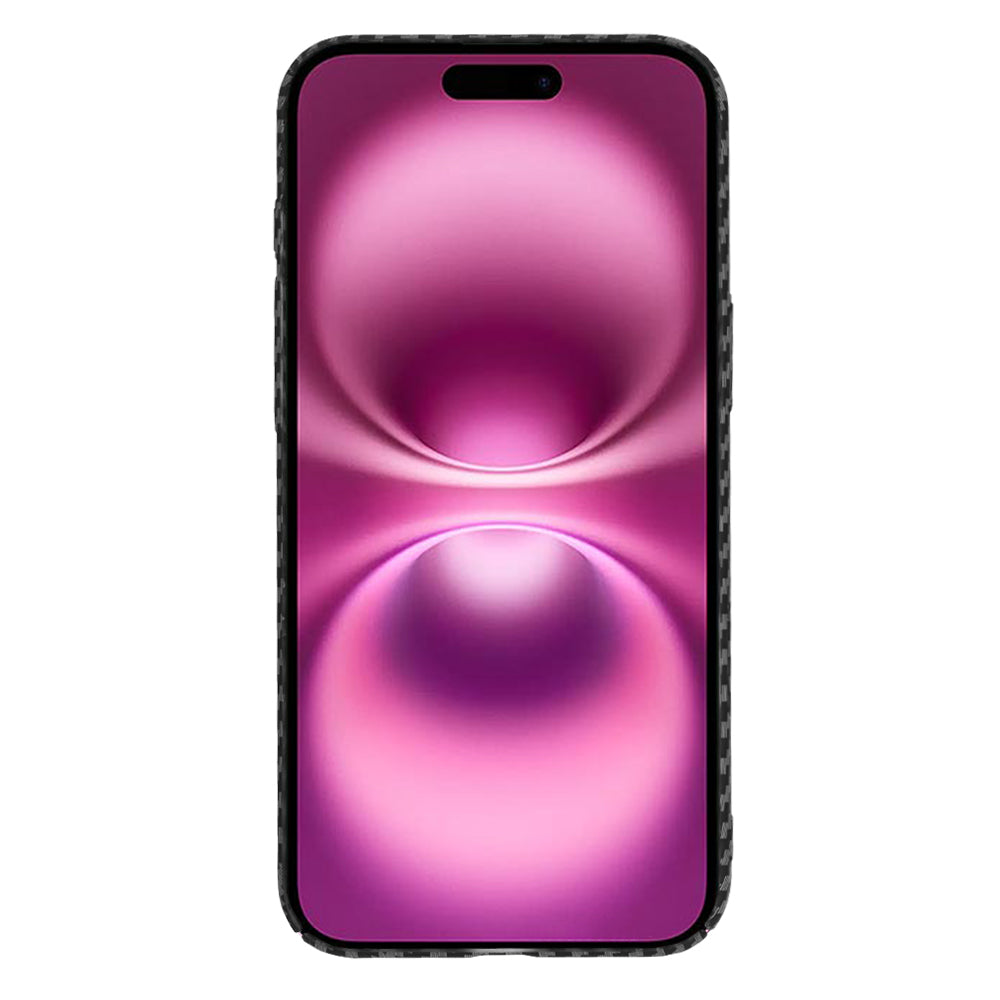 Cover til Apple iPhone 16 Plus, Techsuit, Carbonite FiberShell, Sort