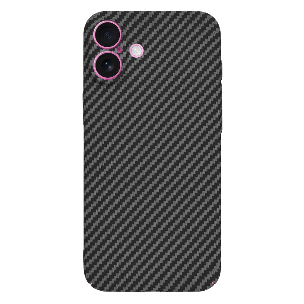 Cover til Apple iPhone 16 Plus, Techsuit, Carbonite FiberShell, Sort