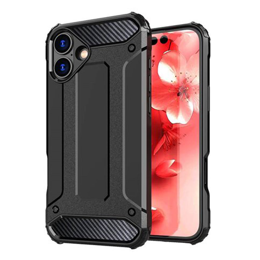 Cover til Apple iPhone 16 Plus, Techsuit, Hybrid Armor, Sort