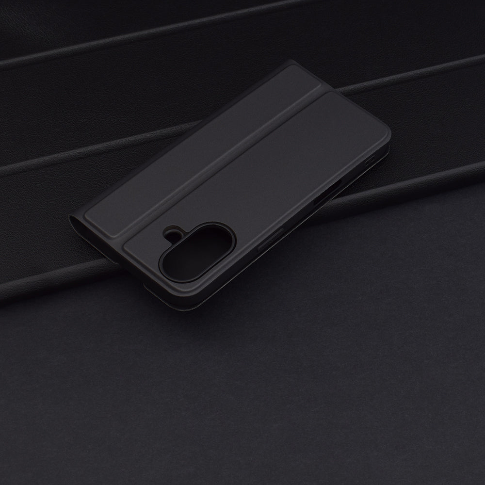 Cover til Apple iPhone 16 Plus, Techsuit, Magskin Book, Sort