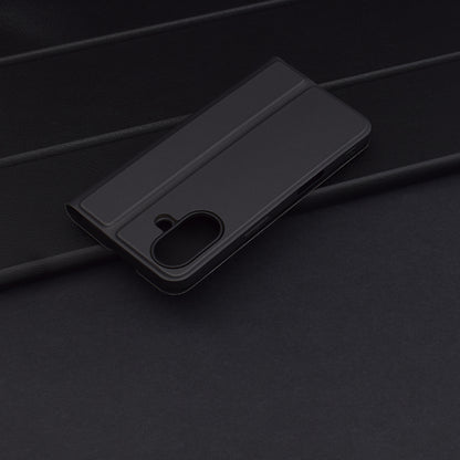 Cover til Apple iPhone 16 Plus, Techsuit, Magskin Book, Sort