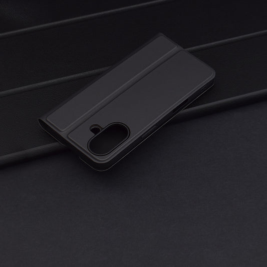 Cover til Apple iPhone 16 Plus, Techsuit, Magskin Book, Sort