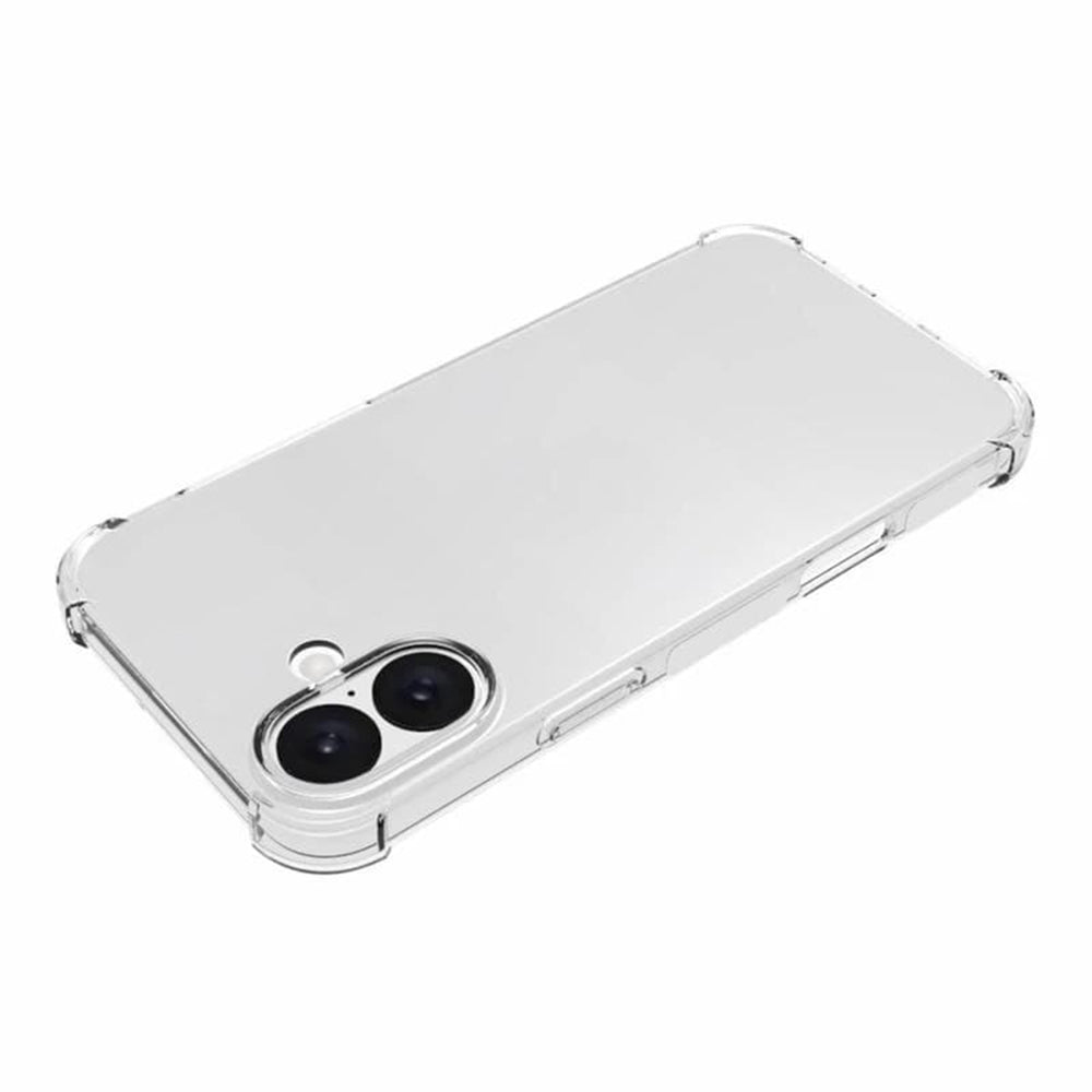 Cover til Apple iPhone 16 Plus, Techsuit, Shockproof Clear (Stor Linsehulsåbning), Transparent