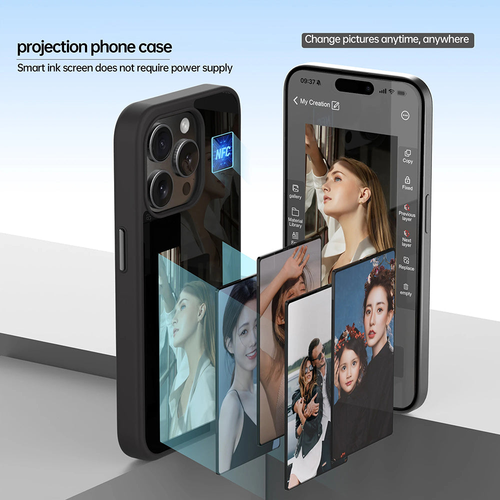 Cover til Apple iPhone 16 Plus, Techsuit, SmartScreen NFC, Sort