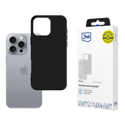 Cover til Apple iPhone 16 Pro, 3MK, Mat Sort