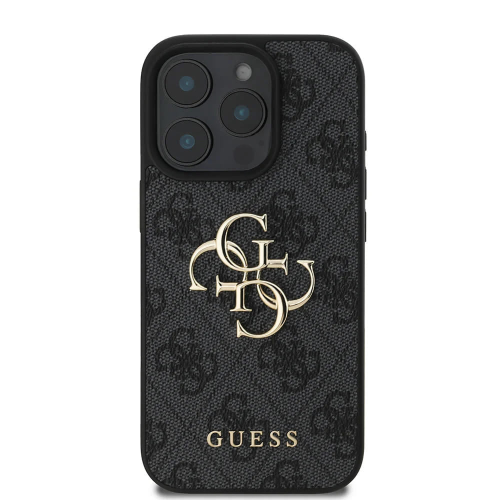 Etui til Apple iPhone 16 Pro, Guess, 4G Big Logo, Sort