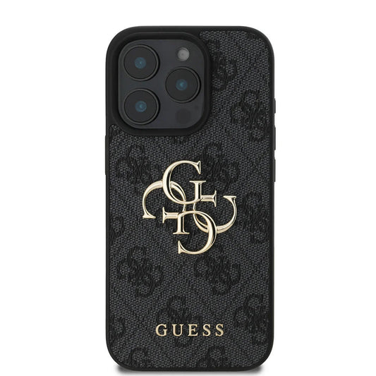 Etui til Apple iPhone 16 Pro, Guess, 4G Big Logo, Sort