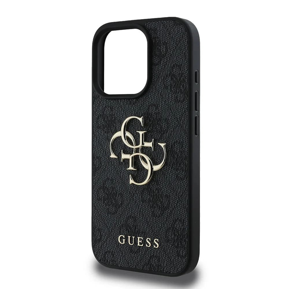 Etui til Apple iPhone 16 Pro, Guess, 4G Big Logo, Sort
