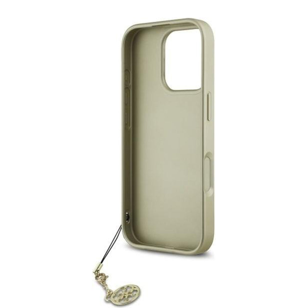 Etui til Apple iPhone 16 Pro, Guess, 4G Charm, Sort