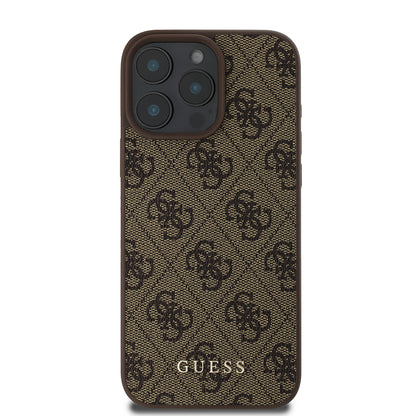 Etui til Apple iPhone 16 Pro, Guess, 4G Classic, Sort