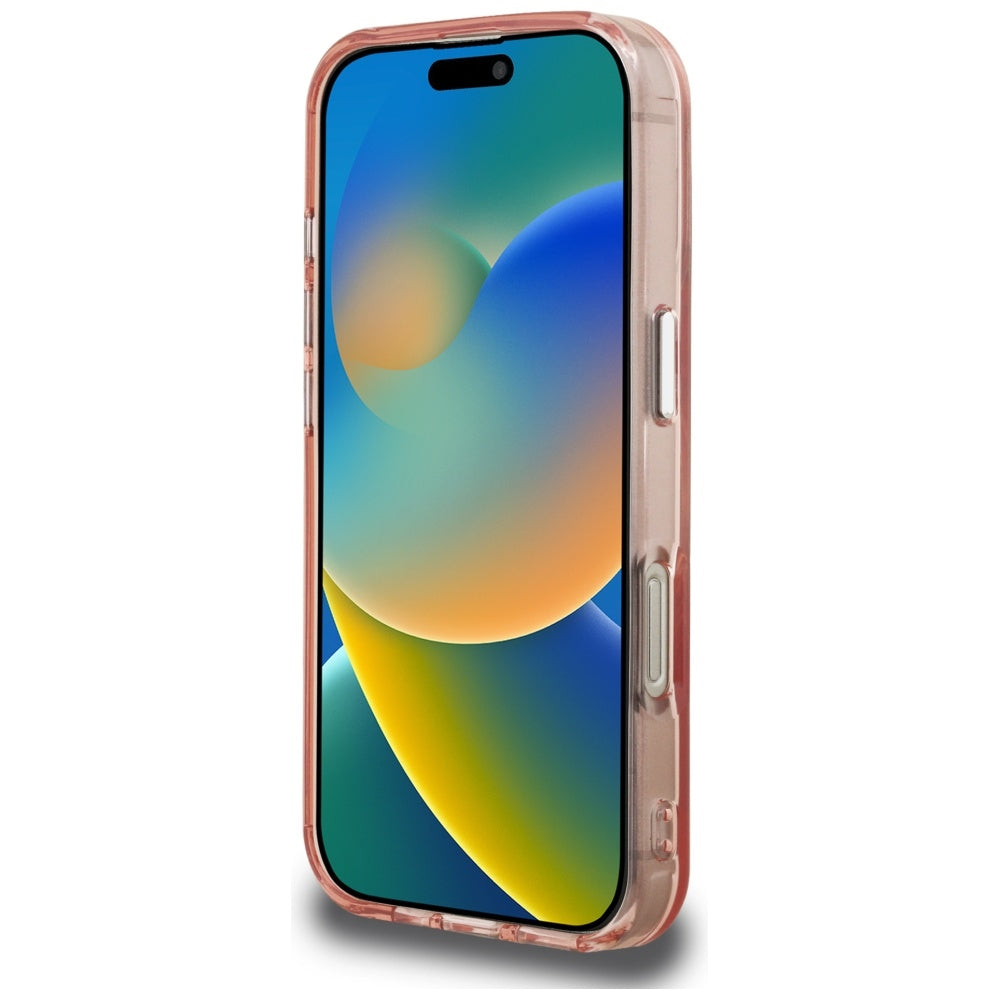 Etui til Apple iPhone 16 Pro, Karl Lagerfeld, IML Aquarelle Logo Choupette, Pink