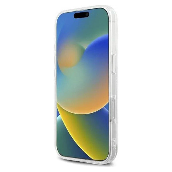 Etui til Apple iPhone 16 Pro, Karl Lagerfeld, IML Rhinestones Karl's Head, Gennemsigtig