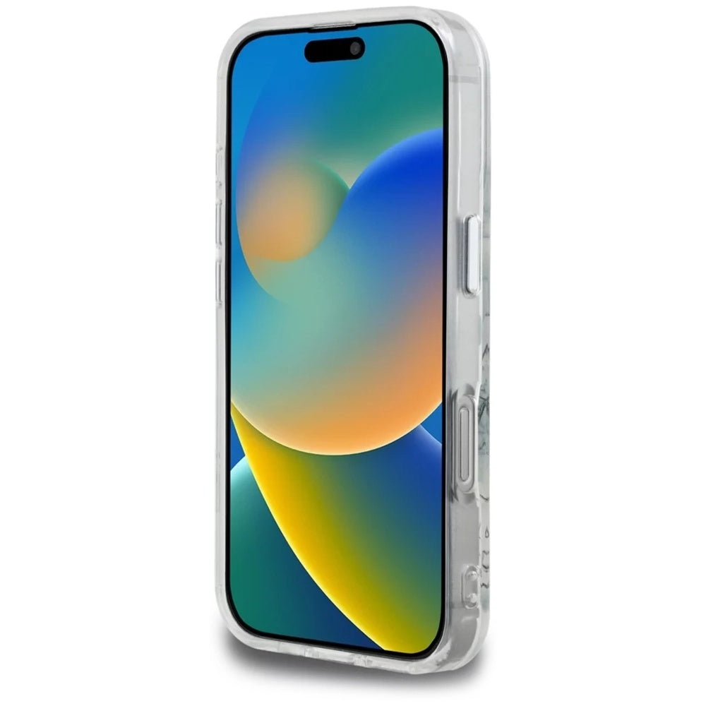 Etui til Apple iPhone 16 Pro, Karl Lagerfeld, IML Sketched Graphic Logo, Gennemsigtig