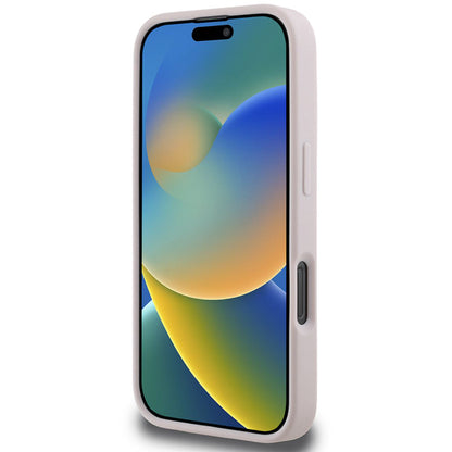 Etui til Apple iPhone 16 Pro Max, Guess, Quilted Metal Logo, Pink