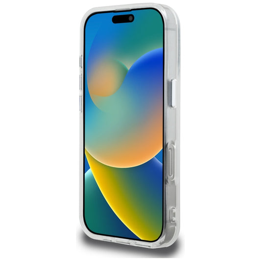 Etui til Apple iPhone 16 Pro Max, Karl Lagerfeld, IML Aquarelle Logo Karl & Choupette, Hvid