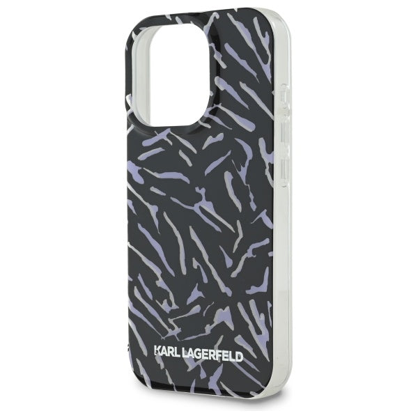 Etui til Apple iPhone 16 Pro Max, Karl Lagerfeld, Zebra with Cord Strap, Lilla