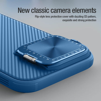 Cover til Apple iPhone 16 Pro Max, Nillkin, CamShield Prop, Blå