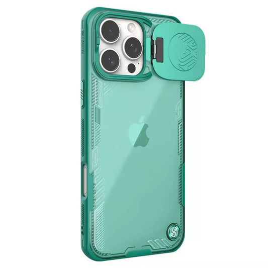 Cover til Apple iPhone 16 Pro Max, Nillkin, Iceblade Prop (uden kameraklip), Grøn