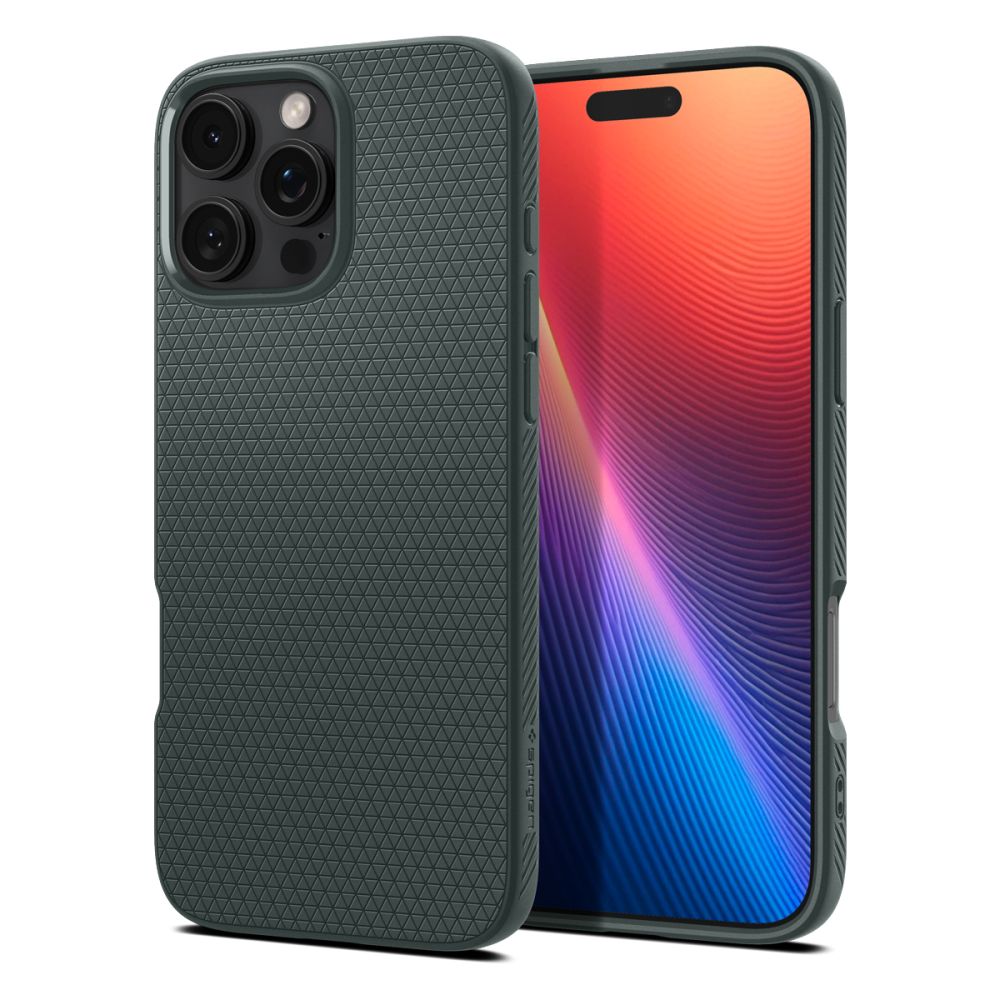 Etui til Apple iPhone 16 Pro Max, Spigen, Liquid Air, Grøn