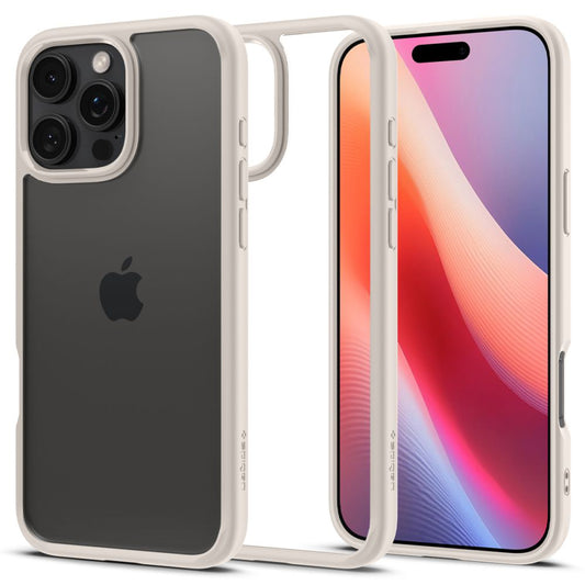 Etui til Apple iPhone 16 Pro Max, Spigen, Ultra Hybrid, Beige ACS08385