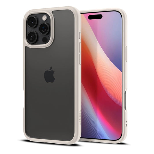 Etui til Apple iPhone 16 Pro Max, Spigen, Ultra Hybrid, Beige ACS08385