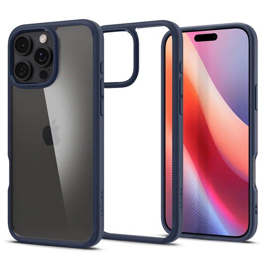 Etui til Apple iPhone 16 Pro Max, Spigen, Ultra Hybrid, Marineblå