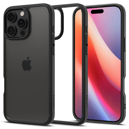 Etui til Apple iPhone 16 Pro Max, Spigen, Ultra Hybrid, Mat Sort ACS07996