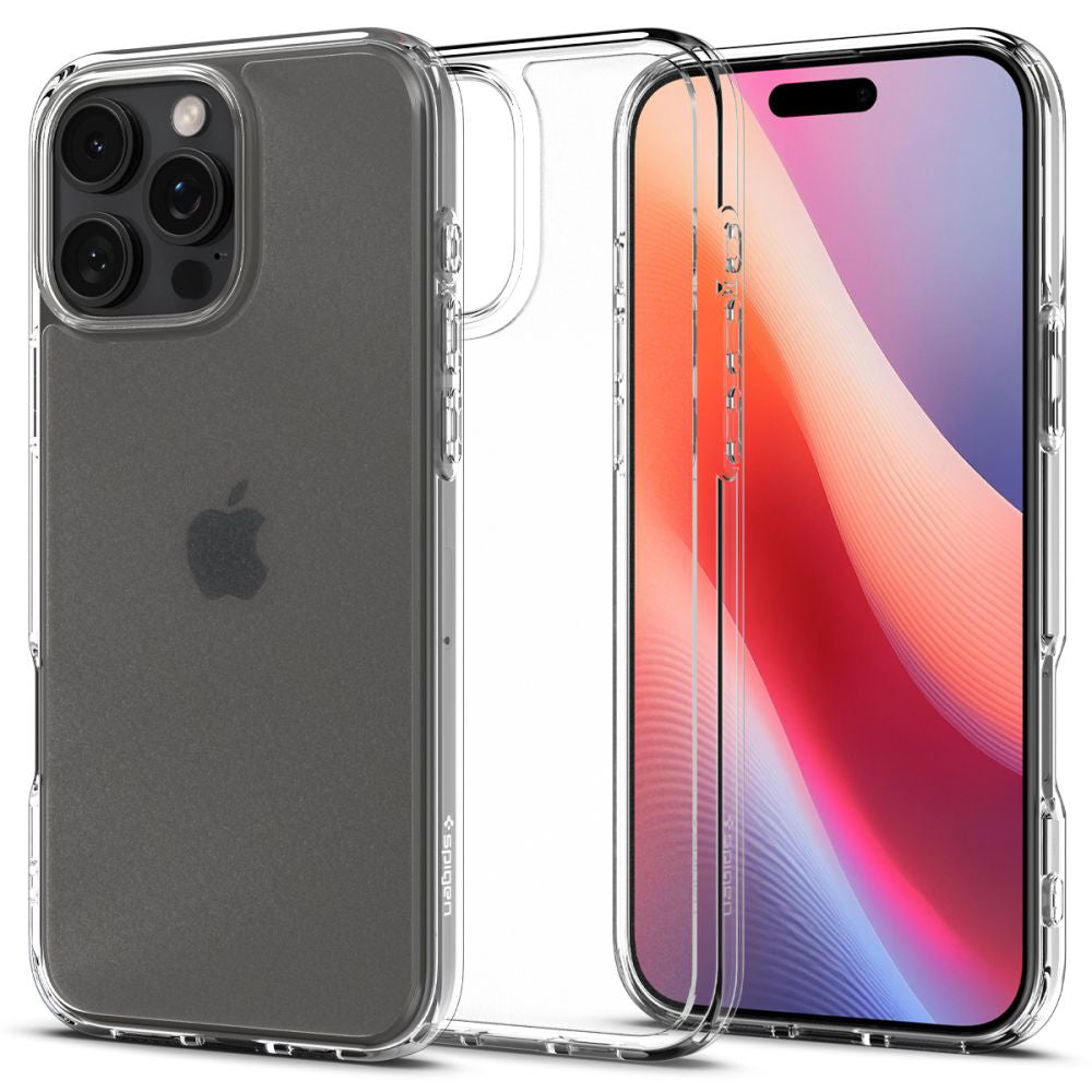 Etui til Apple iPhone 16 Pro Max, Spigen, Ultra Hybrid, Satin Transparent ACS07993