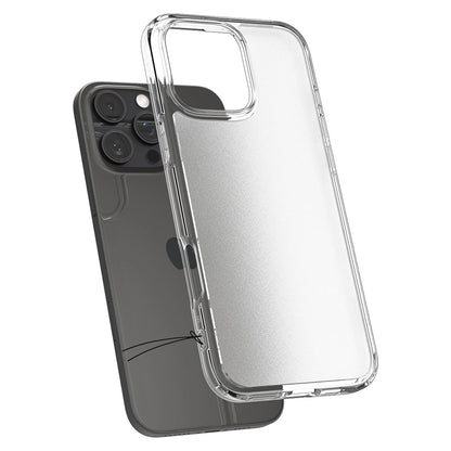 Etui til Apple iPhone 16 Pro Max, Spigen, Ultra Hybrid, Satin Transparent ACS07993
