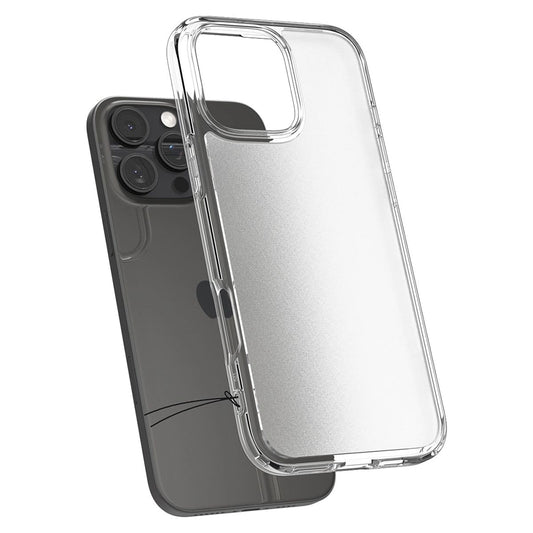 Etui til Apple iPhone 16 Pro Max, Spigen, Ultra Hybrid, Satin Transparent ACS07993