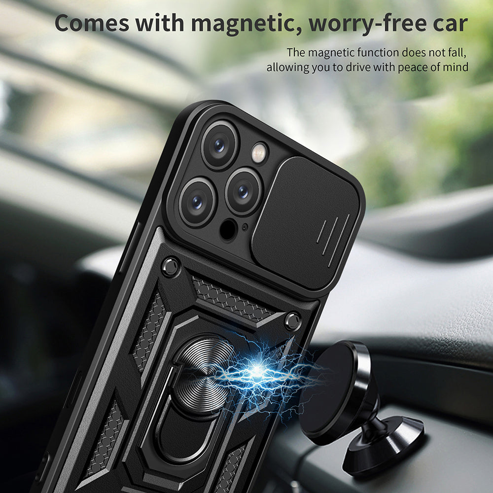 Cover til Apple iPhone 16 Pro Max, Techsuit, CamShield, Sort