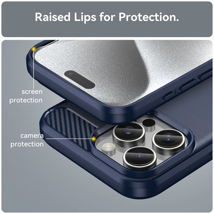 Case for Apple iPhone 16 Pro Max, Techsuit, Carbon, Blue