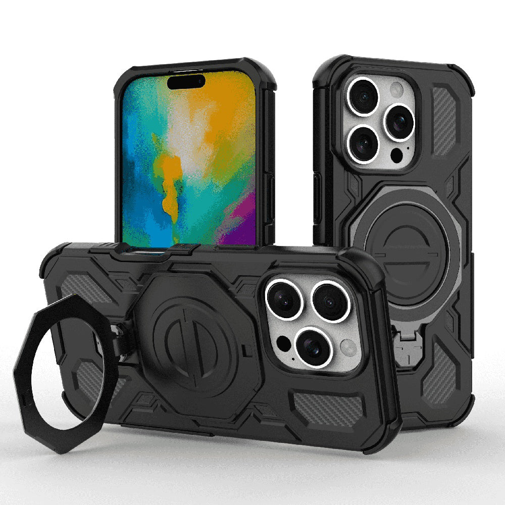 Cover til Apple iPhone 16 Pro Max, Techsuit, Carbon Shield Pro, Sort