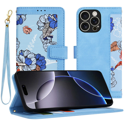 Case for Apple iPhone 16 Pro Max, Techsuit, FlipCraft, Blue